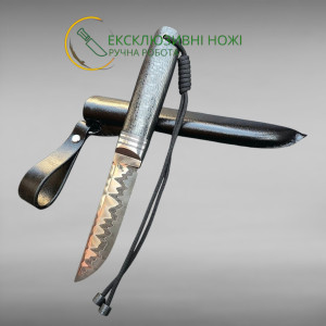 ГРАФІТОВИЙ ПУЛЬС авторський ніж ручної роботи Fomenko Knifes, сталь - Ламінат Vanadis 8, 64-65 HRC